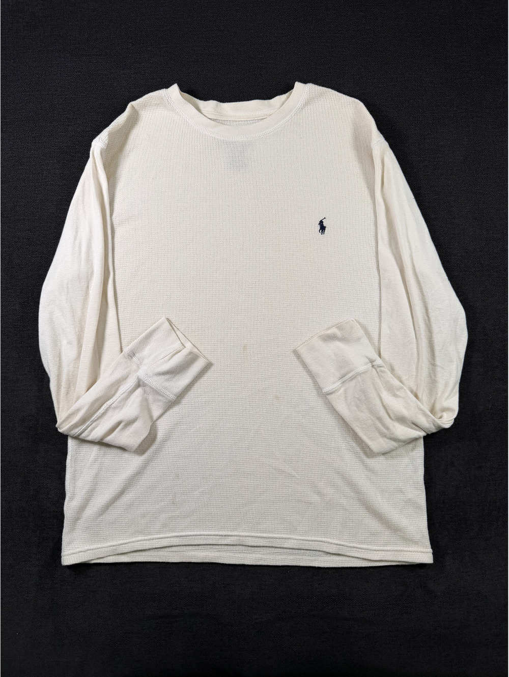 Polo Ralph Lauren Long Sleeve Waffle Knit Shirt Large